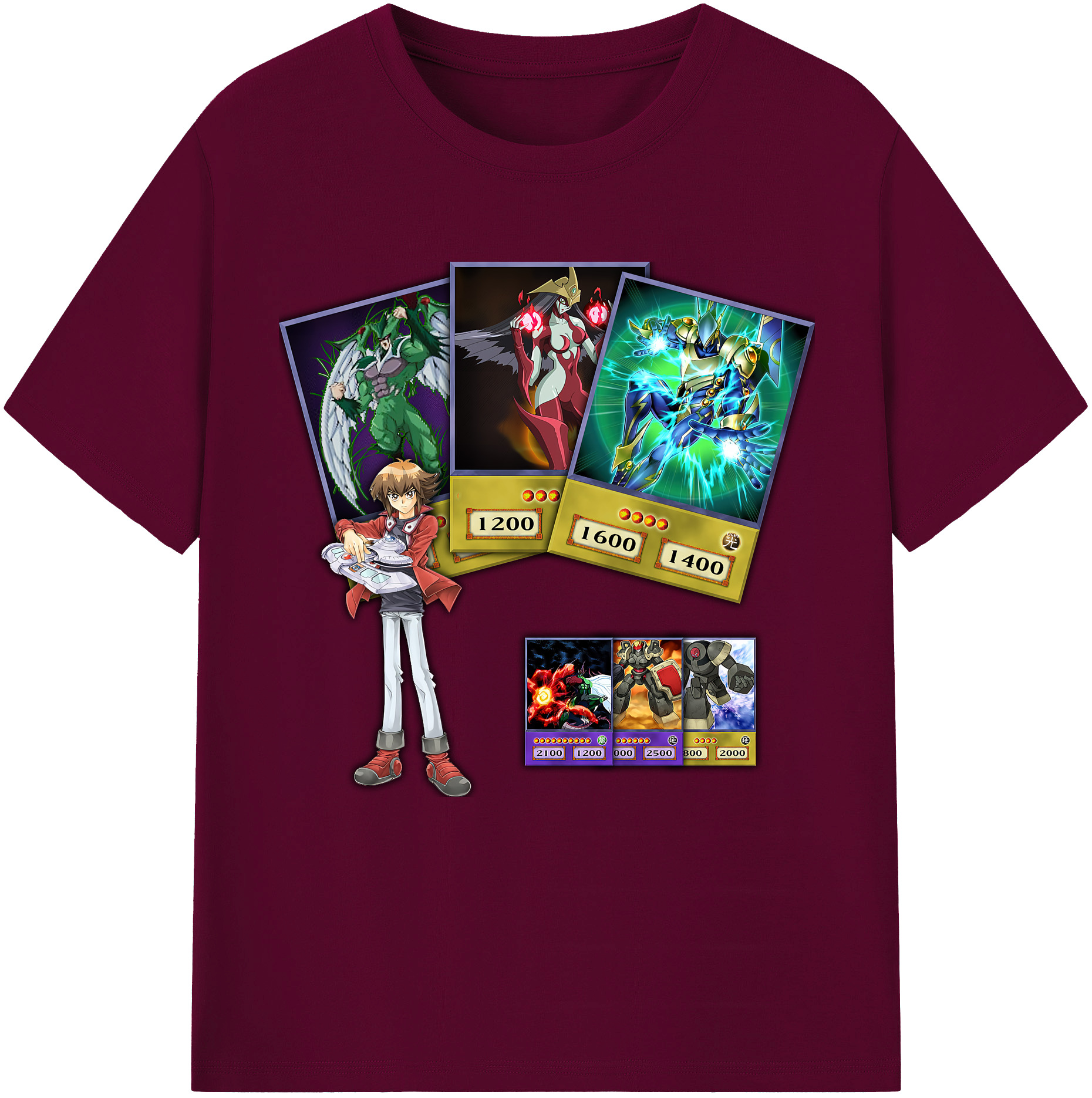 （画像用） 遊☆戯☆王 Yu-Gi-Oh! レディースカジュアルプリントTシャツ（綿100％）
